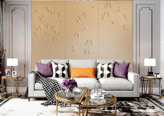 Leah leather wall panel